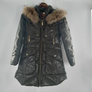 Scofied puffer coat green Sz. S